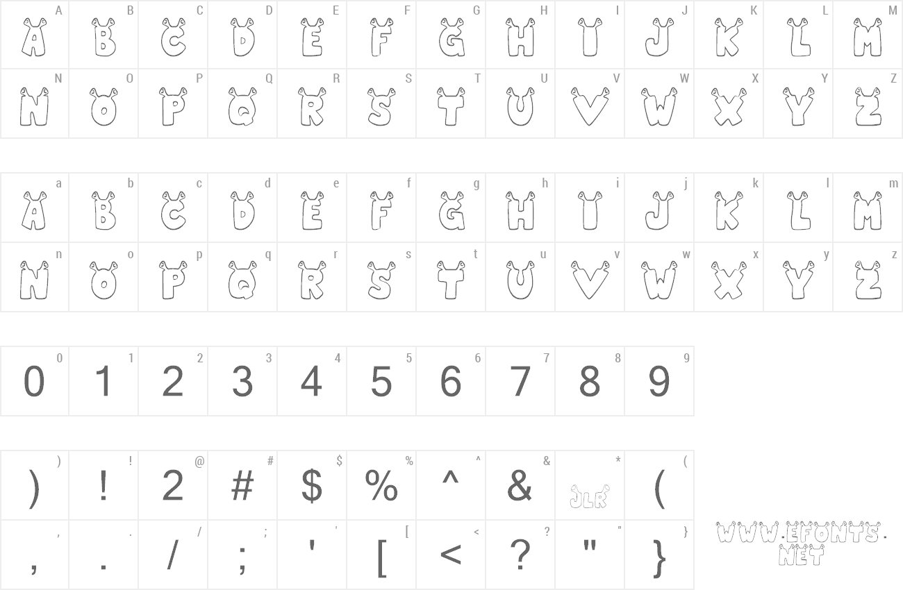 Font JLR Star Shrek preview